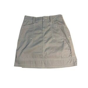 Aventura Womens Organic Cotton Utility Mini Skirt Size 4 Cargo Hiking Stretch
